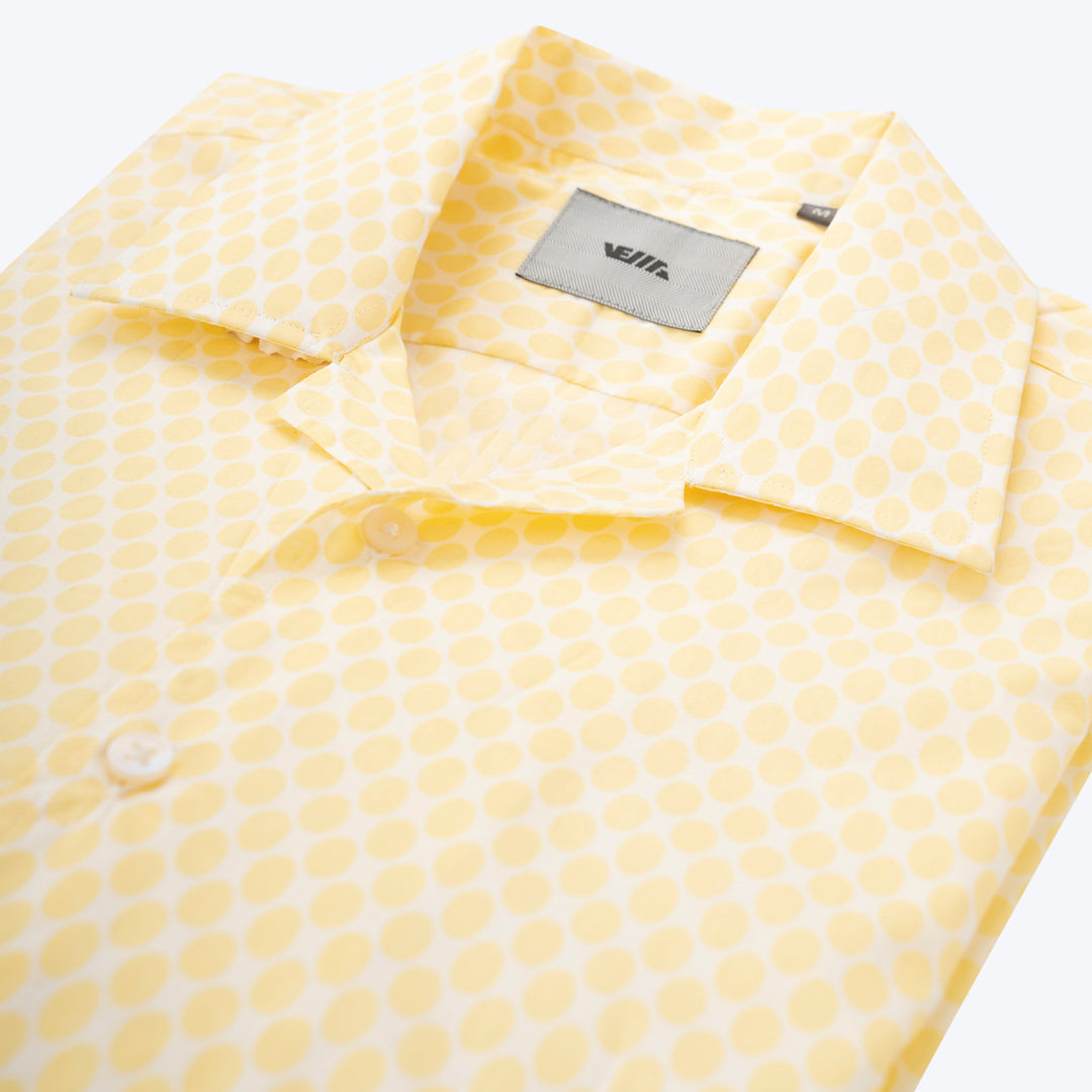 Lemon Camp Collar Graphic Shirt