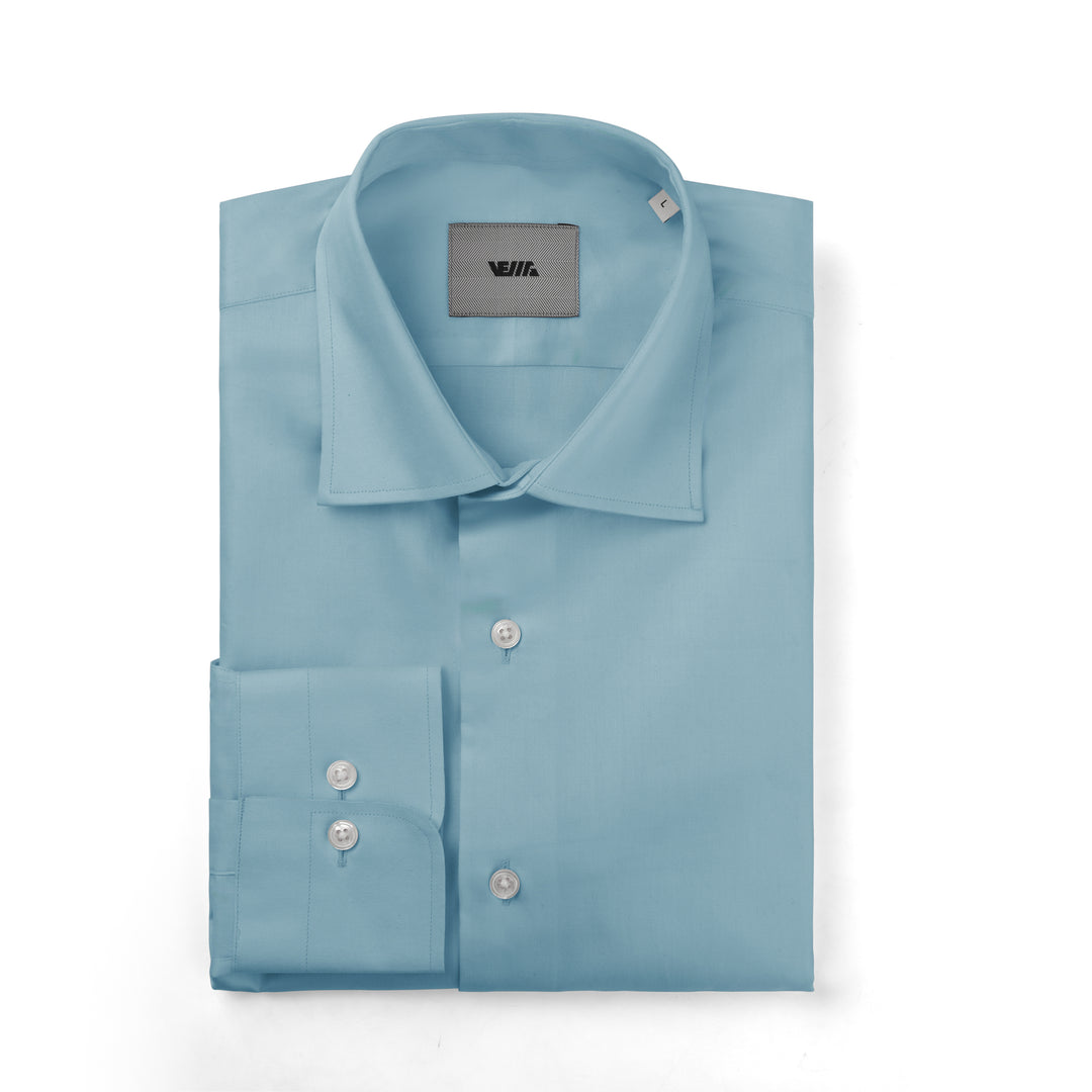 Teal Royal Giza Tailored Fit Shirt