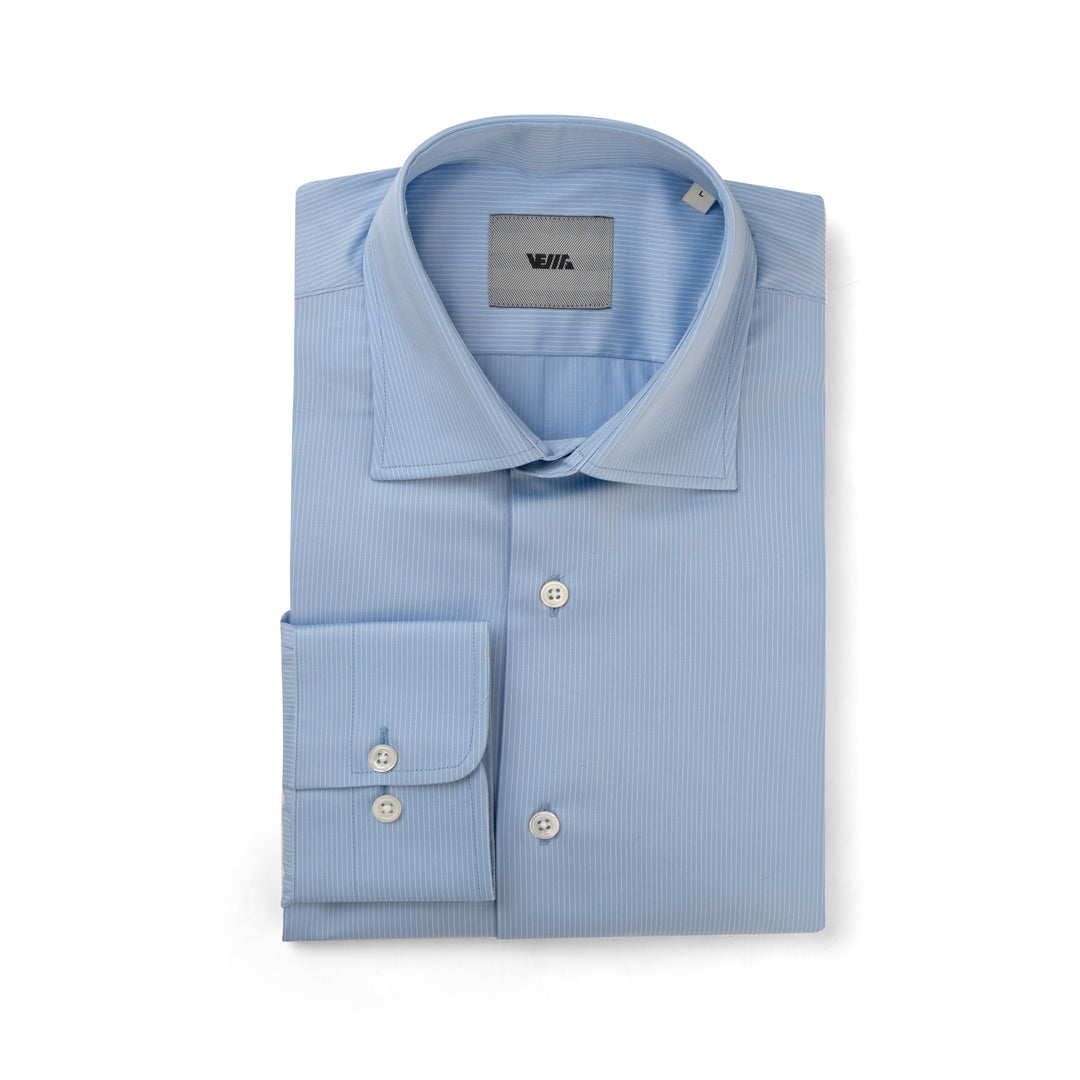 Mid Blue Royal Giza Tailored Fit Shirt