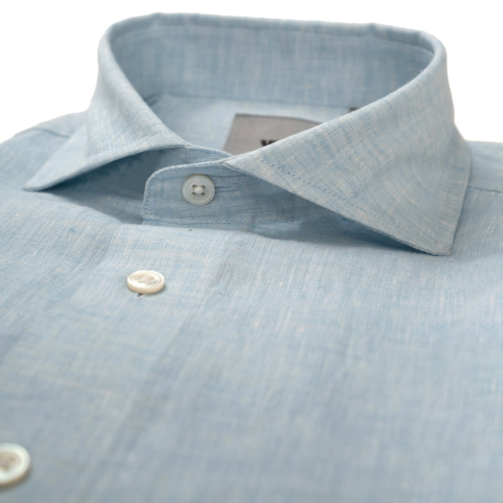 Light Blue Pure Linen Shirt