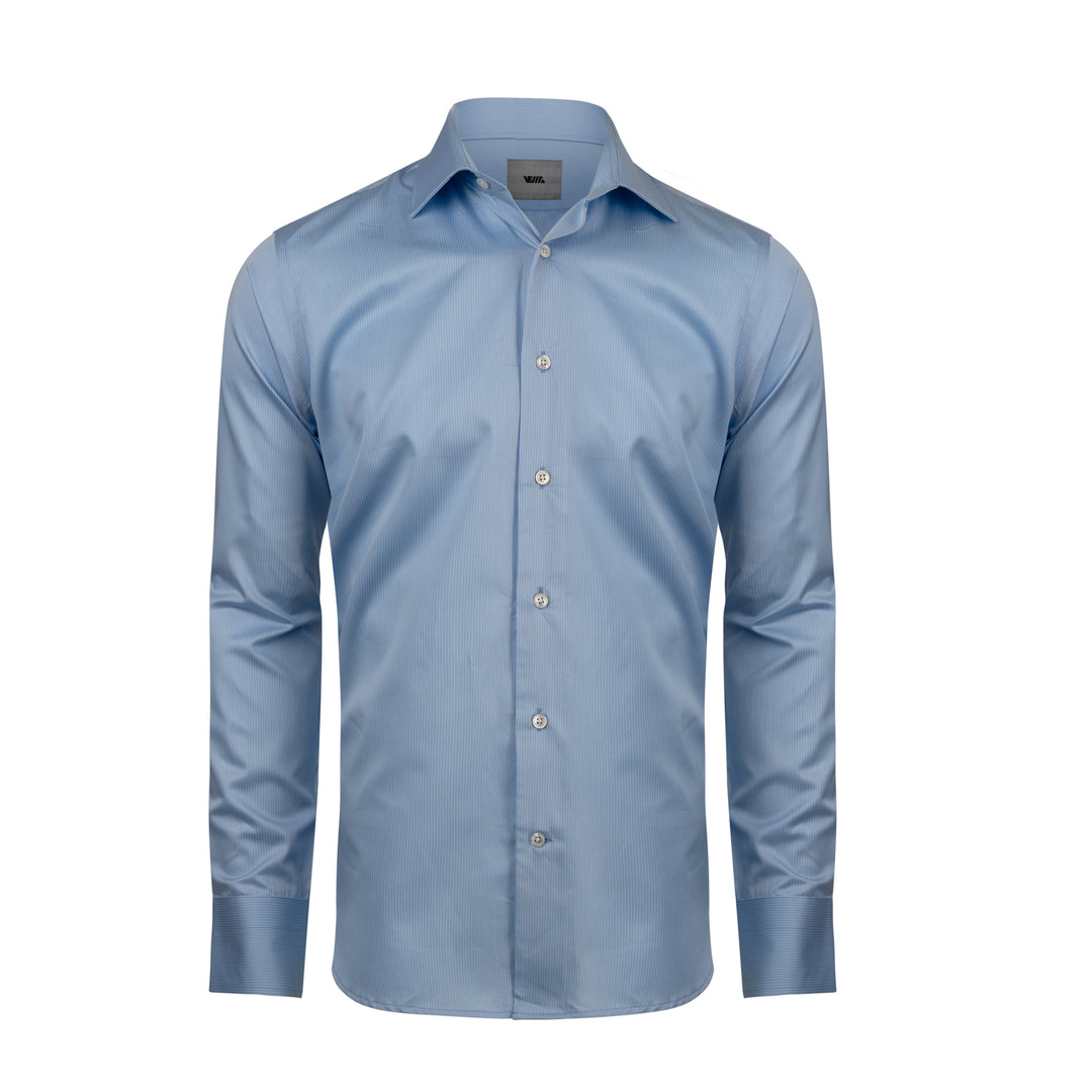 Mid Blue Royal Giza Tailored Fit Shirt