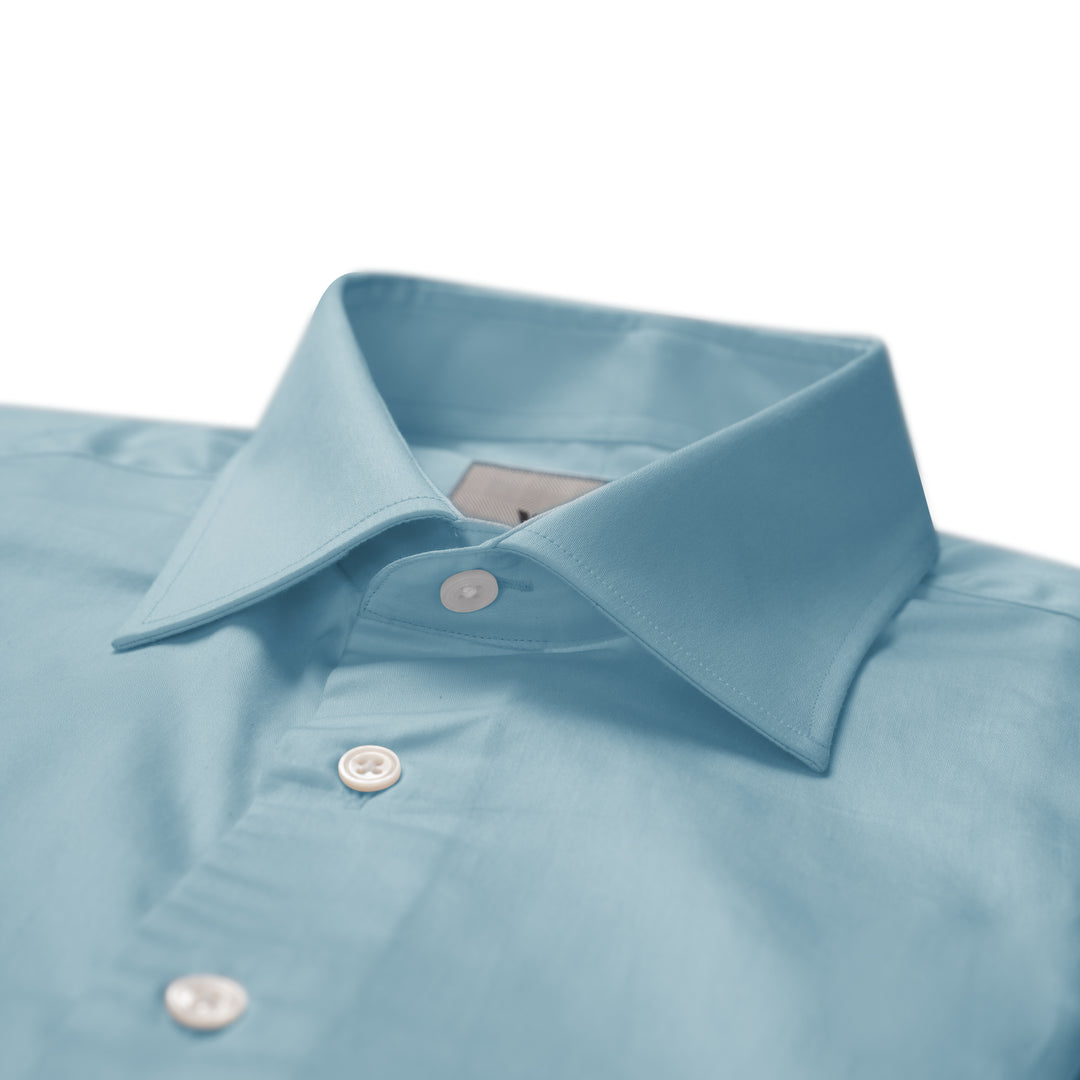 Teal Royal Giza Tailored Fit Shirt