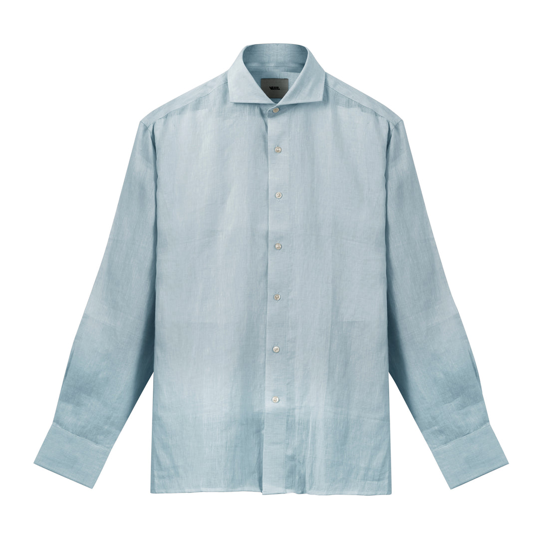 Light Blue Pure Linen Shirt