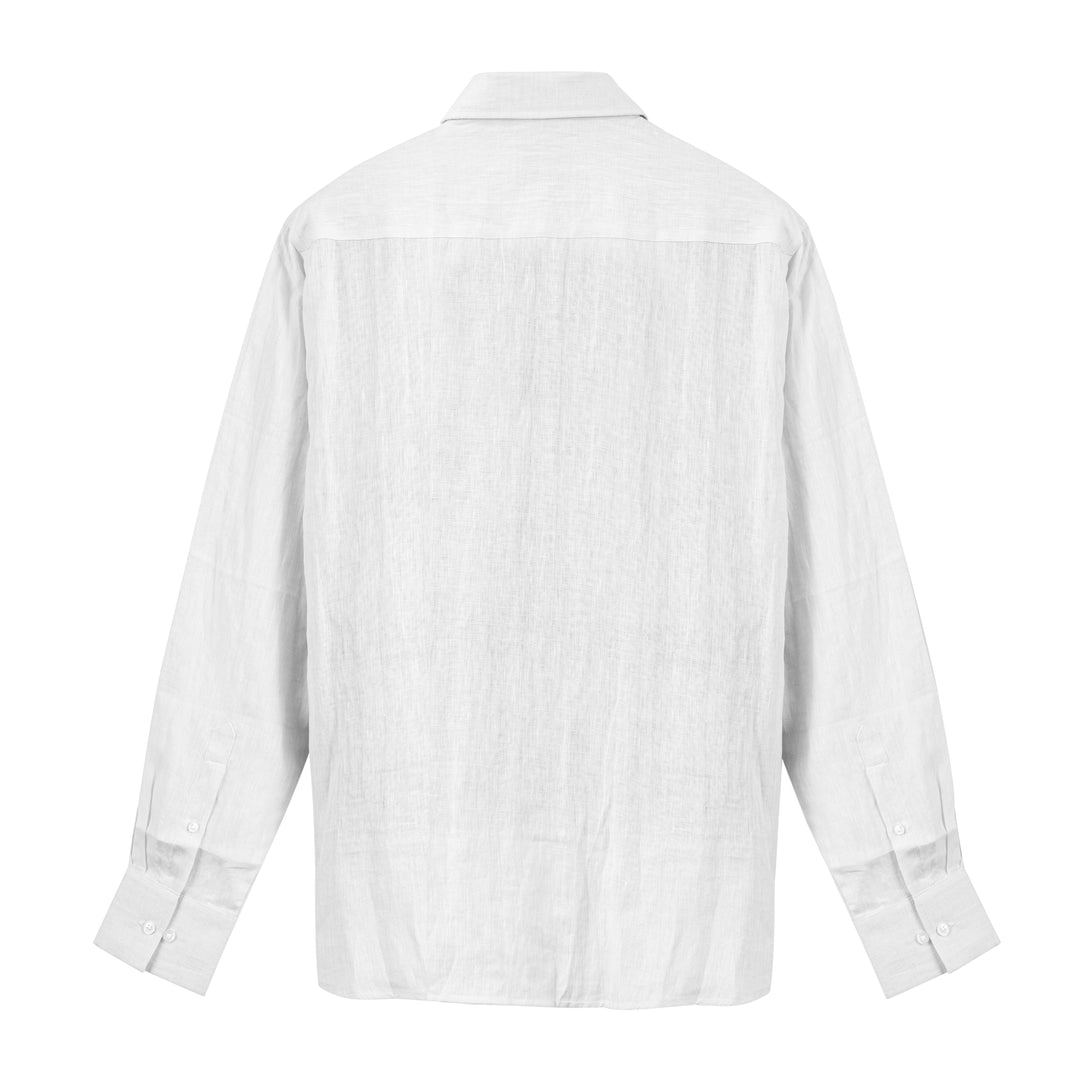 White Pure Linen Shirt