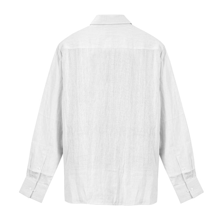 White Pure Linen Shirt